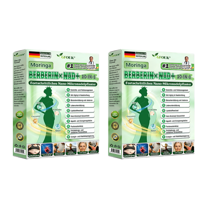 Offizieller 🇩🇪  Moringa · Berberin × NAD+ 10-in-1 Nano Mikronadel-Patch 🇩🇪